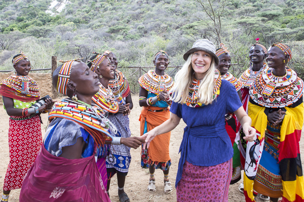 This is one of my favorite candid moments workshop student, Maria Letiwa, shot during the first day of our workshop. So rare that I'm on that side of the lens and she definitely captured the joy I felt learning how to dance Samburu style!